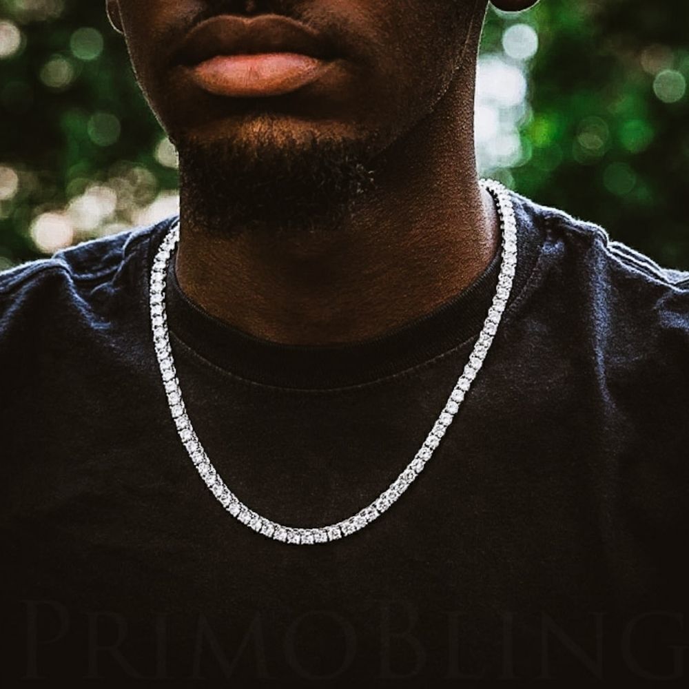 Iced Out Hip Hop Bling Tennis Chain